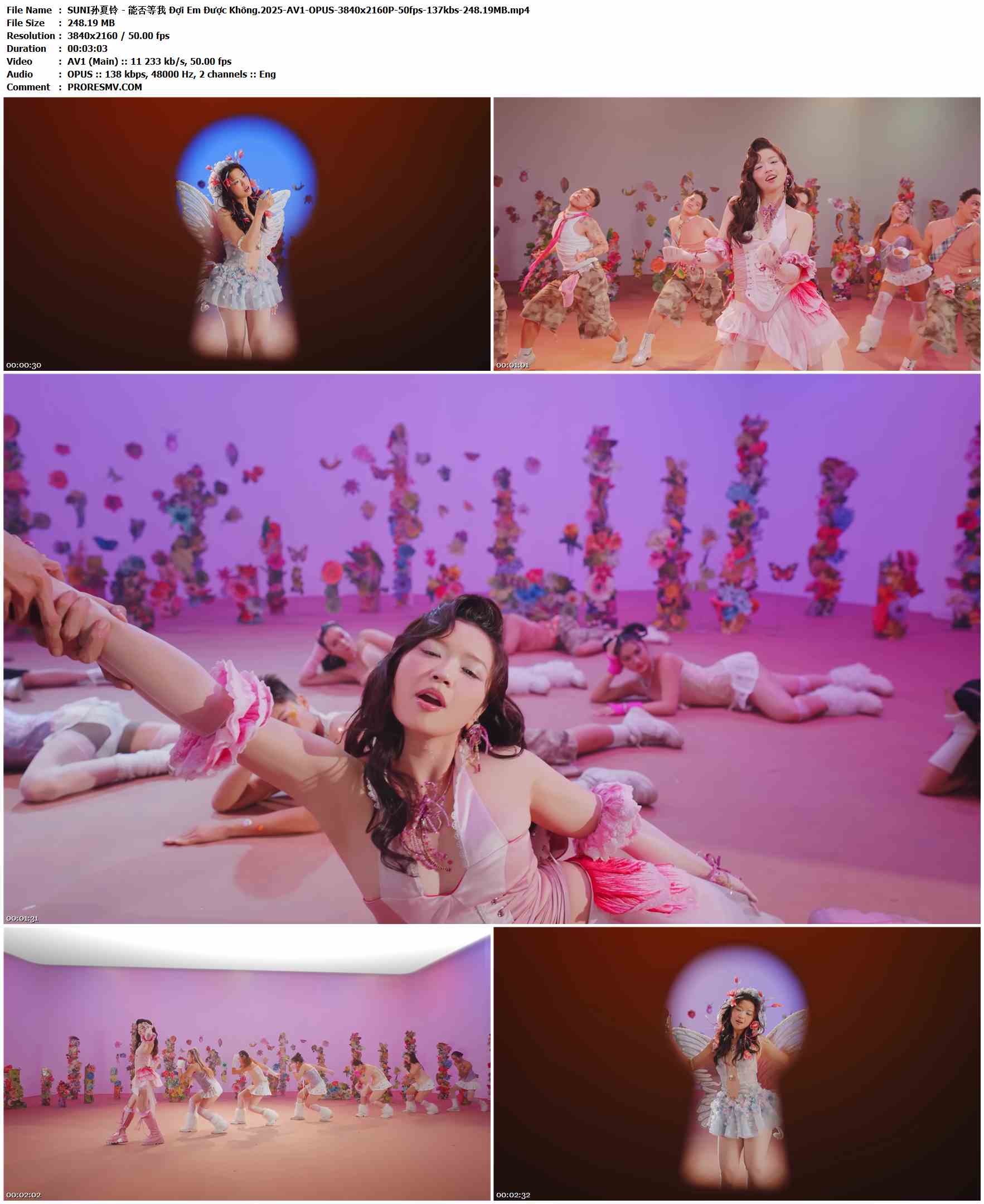 SUNI孙夏铃 - 能否等我 Đợi Em Được Không.2025-AV1-OPUS-3840x2160P-50fps-137kbs-248.19MB官方MV_高清MV